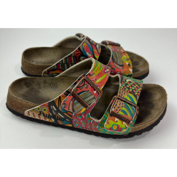 Birkenstock Papillio Dorothy Sandal African Wax Raspberry Slides Size 39 US 8 - Picture 7 of 13